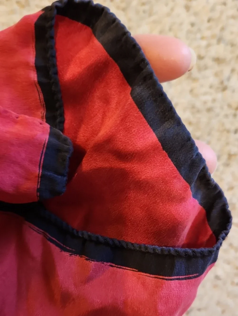 Vintage Laura Ashley Pink Botanical Scarf, Silk?